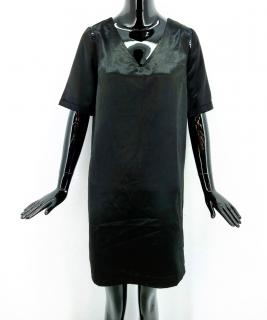 Dámske módne saténové šaty Lpb Woman, čierne Veľkosť XS-XXL: M