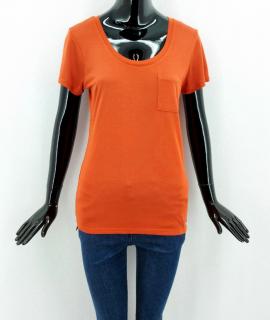 Dámske tričko s náprsným vreckom Lpb Woman, oranžové Veľkosť XS-XXL: M