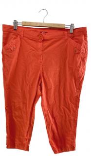 Dámske trojštvrťové nohavice, FÉLINO, oranžová farba Veľkosť NOHAVICE: 46