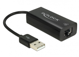 Delock USB-A na RJ45 Fast Ethernet LAN adaptér  Rozbalené