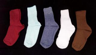 Detské bavlnené ponožky Bapon, 1 pár - vel.15-16, rôzne farby Farba: Šedá