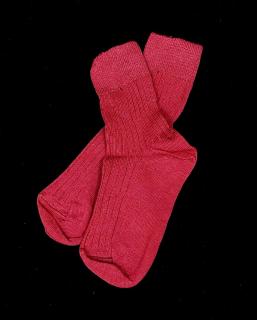 Detské bavlnené ponožky Bapon, 1 pár - vel.15-16, rôzne farby Farba: Vínová