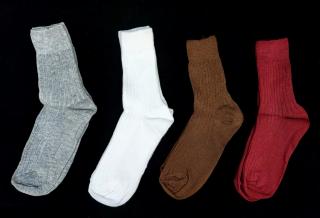 Detské bavlnené ponožky Bapon, 1 pár - vel.17-18, rôzne farby Farba: Hnědá