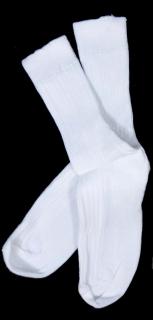 Detské bavlnené ponožky Bapon, 1 pár - vel.19-20 Farba: Bílá