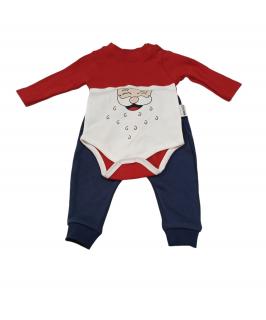 Detské Body s teplákmi- Vianočný motív Veľkosť XS-XXL: 0-3M