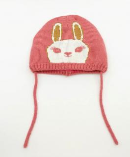 Dievčenská zateplená čiapka s králikom Antonio, rôzne farebné varianty Farba: Tmavě růžová