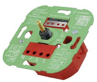 Ehmann - Univerzálny stmievač,Vhodné pre svietidlo: LED žiarovka, halogénová žiarovka, žiarovka,