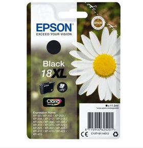 EPSON 18XL Daisy 11.5ml BK SEC