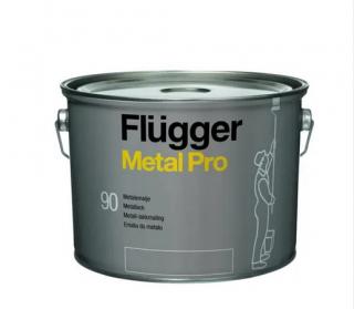 Flügger Metal Pro 90 - Lesklá farba na kov biela 3L