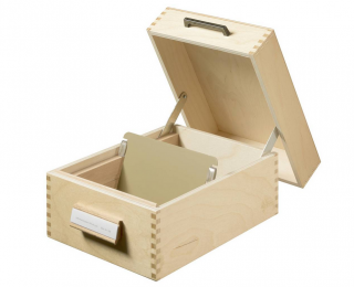 HAN 506 kartotéčná krabica prírodné drevo  Rozbalené