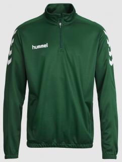 Hummel Športová mikina Cor 1/2 zips sweat, zelená Veľkosť DETSKÉ: 116-128