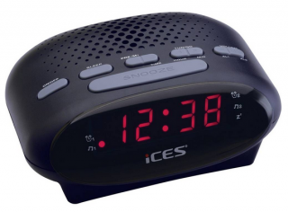 ICES ICR-210 rádiobudík FM čierna  Rozbalené