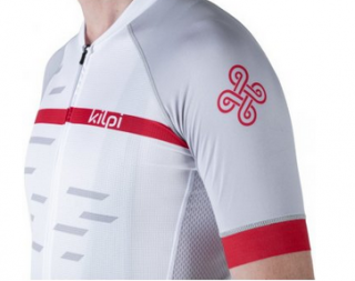 Kilpi Veneto-biela, pánsky cyklistický dres Farba: Bílá, Veľkosť XS-XXL: L