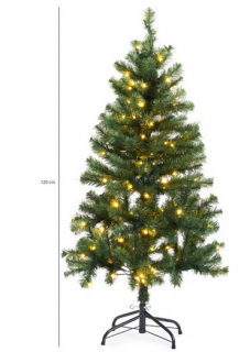Lifa Living Umelý vianočný stromček s osvetlením 120cm  Rozbalené