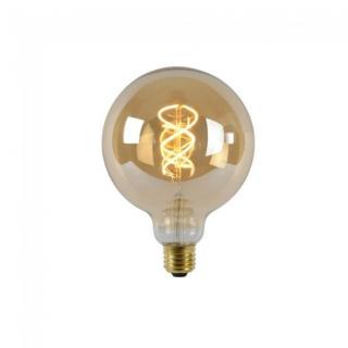 Lucide G125 - Žiarovka - Ø 12,5 cm - LED - E27 - 1x5W 2200K - Amber