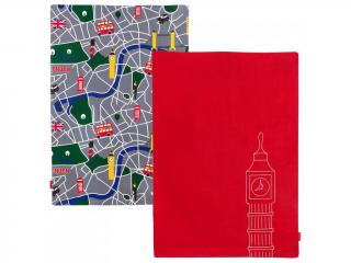 Maclaren deka do kočíka Buggy Blanket London City Map  Rozbalené
