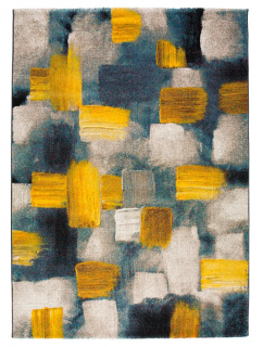 Modro-žltý koberec Universal Lienzo, 140 x 200 cm  Rozbalené