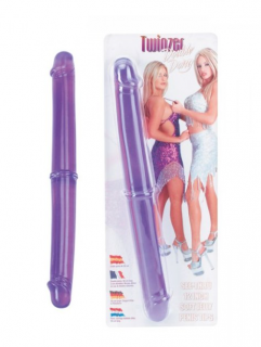 Obojstranné dildo fialové