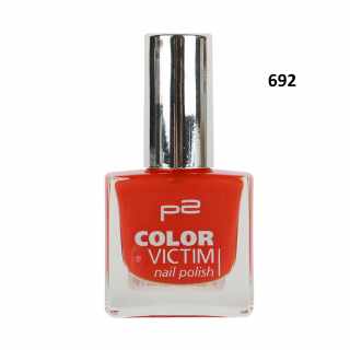 p2 Cosmetics / Color Victim nail polish / Lak na nehty Varianta: 692 running hot