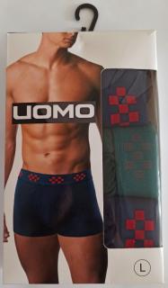 Pánske boxerky UOMO 3ks Veľkosť XS-XXL: L