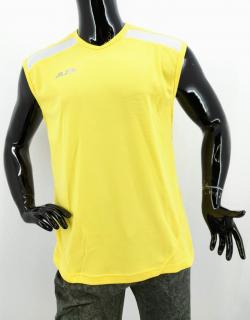 Pánske športové tričko bez rukávov Alea Sportswear, žlté Veľkosť XS-XXL: L