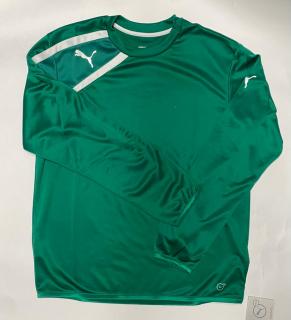Pánske športové tričko PUMA zelené - dlhý rukáv 65359049 Veľkosť XS-XXL: M
