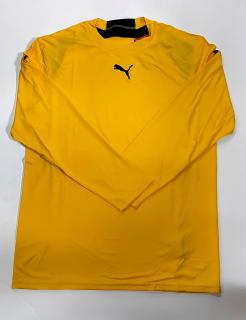 Pánske športové tričko Puma žlté - dlhý rukáv 700275 07 Veľkosť XS-XXL: M