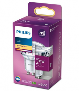 Philips LED Spot 25W GU10 Teplá biela