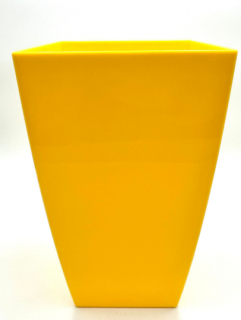 Plastový obal na kvetináč 35 cm - žltý
