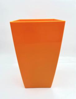 Plastový obal na kvetináč 35cm - oranžový