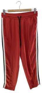 Pohodlné teplákové nohavice, NJIE, svetlo červená farba Veľkosť XS-XXL: 2XL