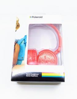 Polaroid náhlavné slúchadlá s kamienkami Farba: Červená