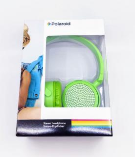 Polaroid náhlavné slúchadlá s kamienkami Farba: Zelená
