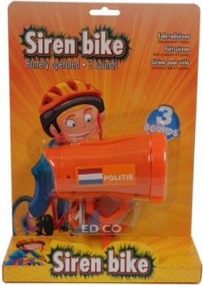 Policajná siréna na bicykel - oranžová