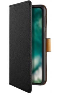 Puzdro XQISIT Slim Wallet Selection pre Galaxy A21 čierne