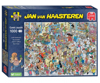 Puzzle Jan van Haasteren - Kaderníci, 1000st.  Rozbalené