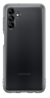 Samsung Polopriehľadný zadný kryt Soft Clear pre Galaxy A04s čierny