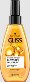 Schwarzkopf GLISS olejová esencia Thermo-Protect Blow-Dry, 150 ml