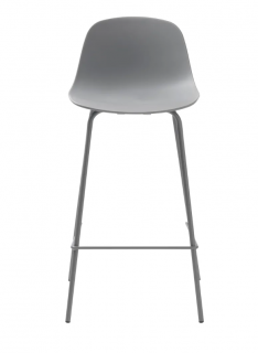 Šedá plastová barová stolička 92,5 cm Whitby – Unique Furniture