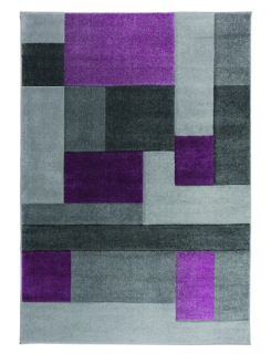 Šedo-fialový koberec Flair Rugs Cosmos, 160 x 230 cm  Rozbalené