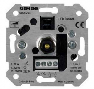 Siemens soklový vstavaný stmievač LED