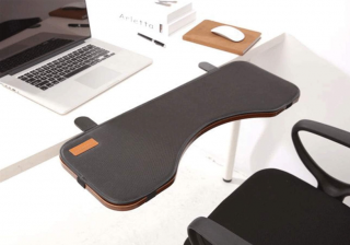 SK Studio Ergonomic Desk Extender,Opierka zápästia Hnedá 65 x 23 x 2 cm