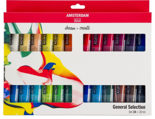 Súprava akrylových farieb Amsterdam Standard Series | 24 × 20 ml  Rozbalené