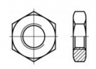 TOOLCRAFT 106954 šesťhranné matice