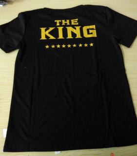 Tričko pre páry - kráľ a jeho kráľovná Pánske  The King  Veľkosť XS-XXL: S