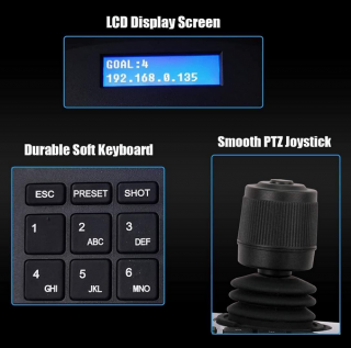 Vastaint PTZ ovládač kamery IP POE klávesnica s RJ45 LCD displejom  Rozbalené