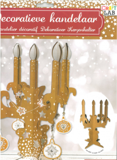 Vianočné dekorácie - vyrobte si svoj vlastný svietnik, 26 x 33 cm