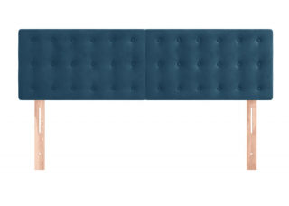 vidaXL Čelá postele 2 ks tmavo modrá 72 x 5 x 78/88 cm zamat  Rozbalené. Kozmetická vada