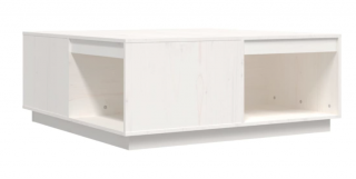 vidaXL Konferenčný stolík biely 100x101x40,5 cm masívne borovicové drevo  Rozbalené