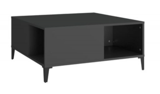 vidaXL Konferenčný stolík čierny 80 x 80 x 36,5 cm kompozitné drevo  Rozbalené, kozmetická vada
